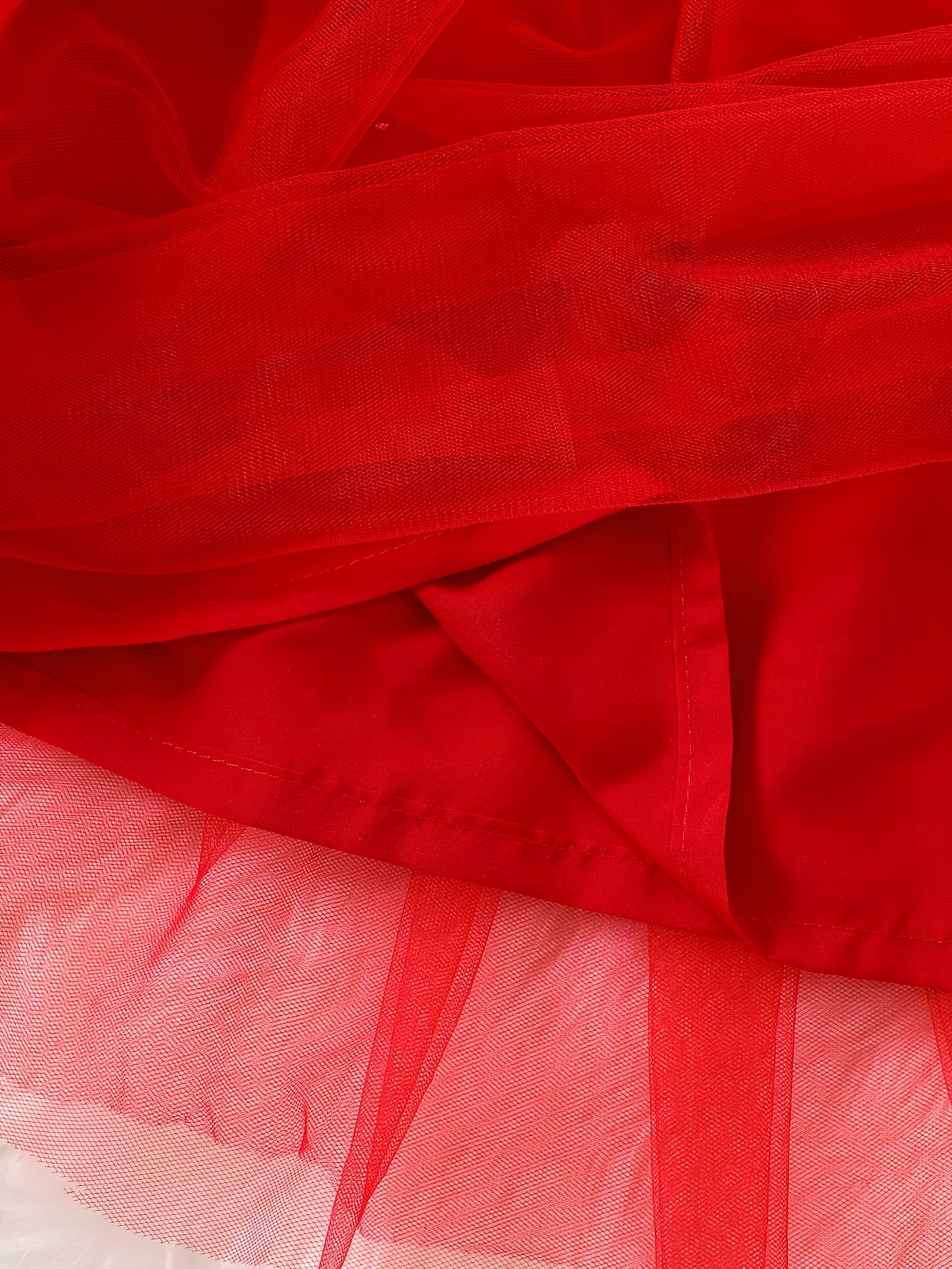 2pc Girls' Furry Coat & Spaghetti Strap Mesh Dress Set