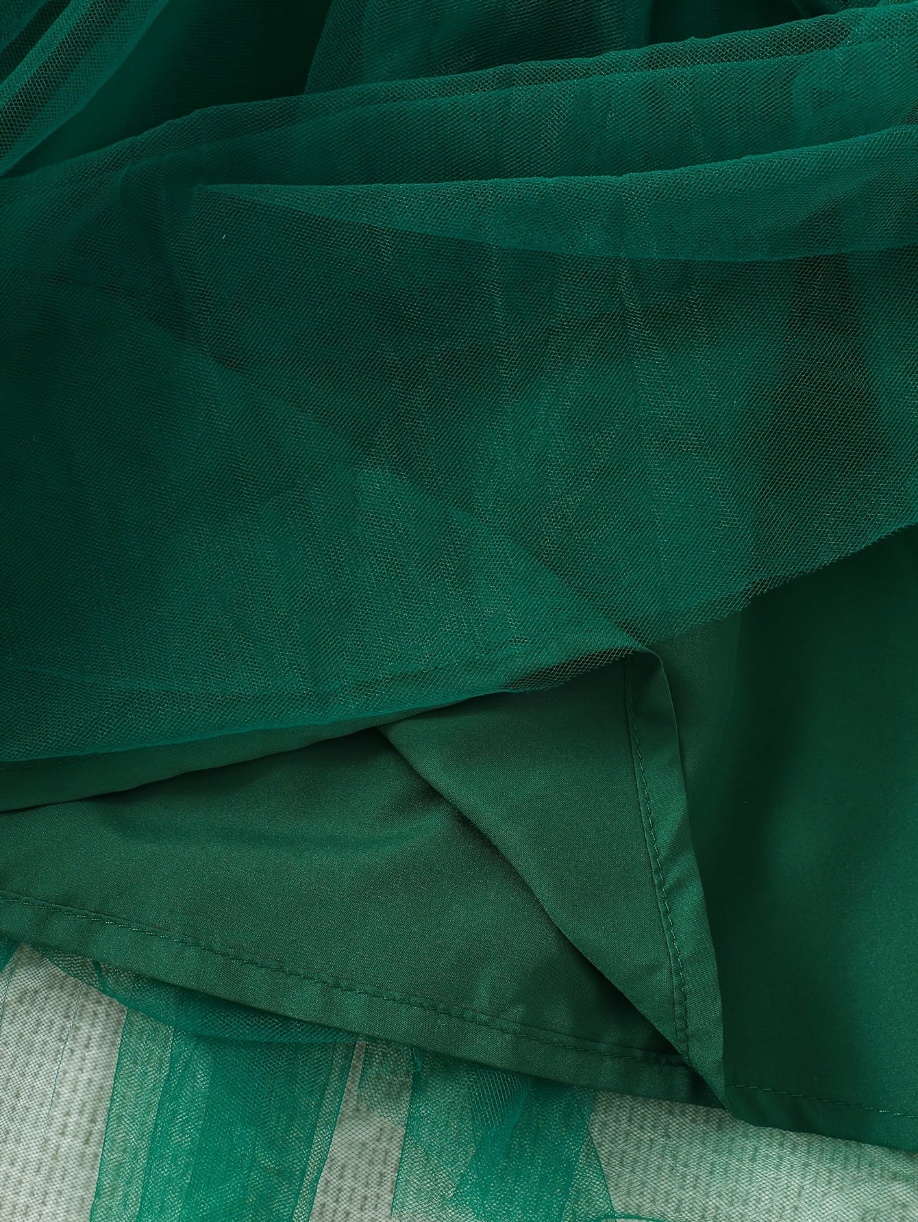 2pc Girls' Furry Coat & Spaghetti Strap Mesh Dress Set