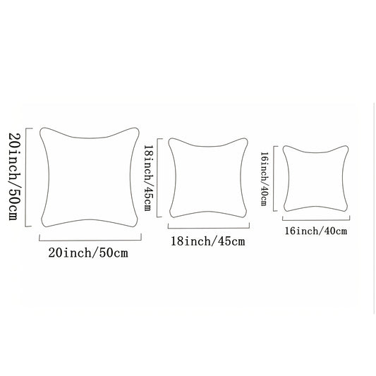 Set of 2 Handmade 3D Ruffle Pillow Covers - Farmhouse Decor