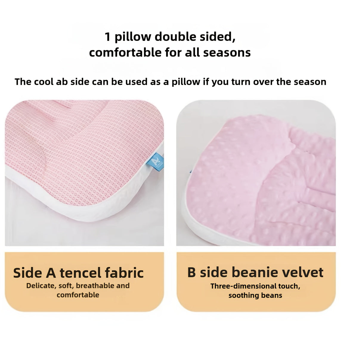 🦖 Cute Dinosaur & Panda Kids' Pillow (19.7x11.8 in): A-Grade Safe, Soft & Breathable (Machine Washable)