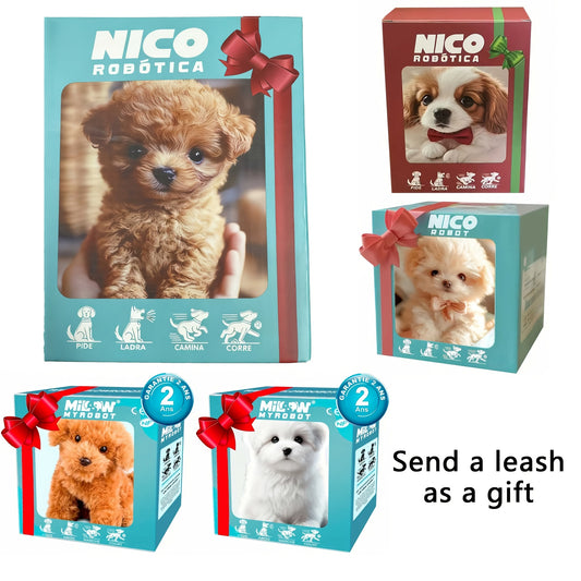 Realistic Walking Robot Dog with Tail Wagging & Sounds