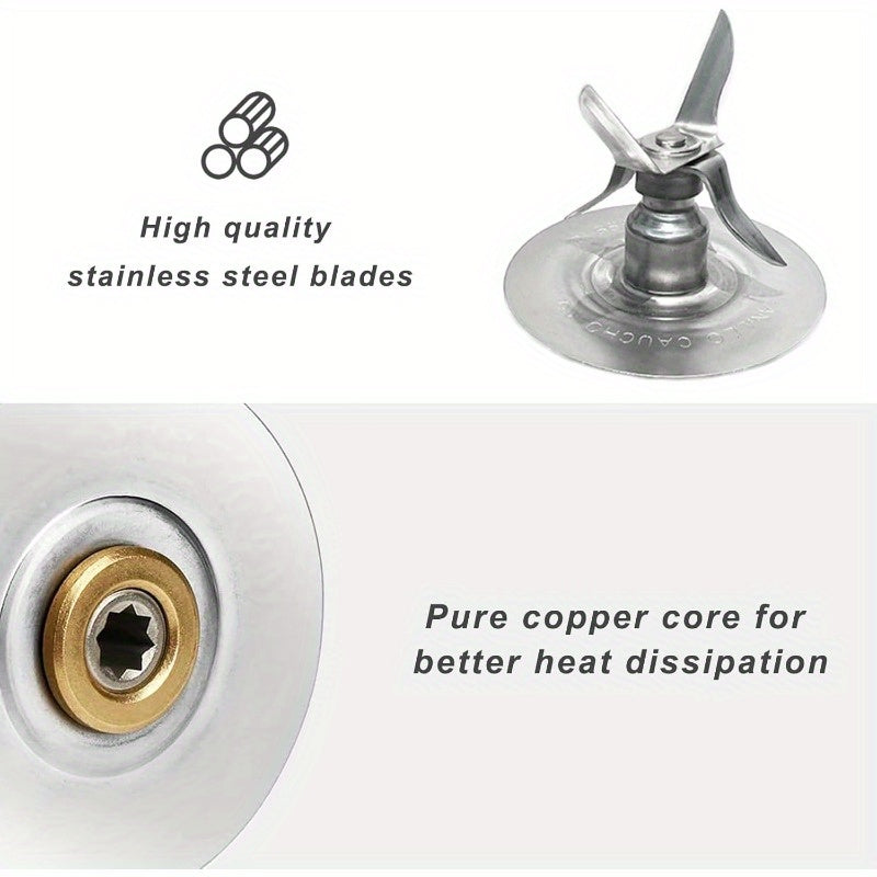 Oster Blender Replacement Parts – Ice Blade, Jar Base & 2 Gasket Seals