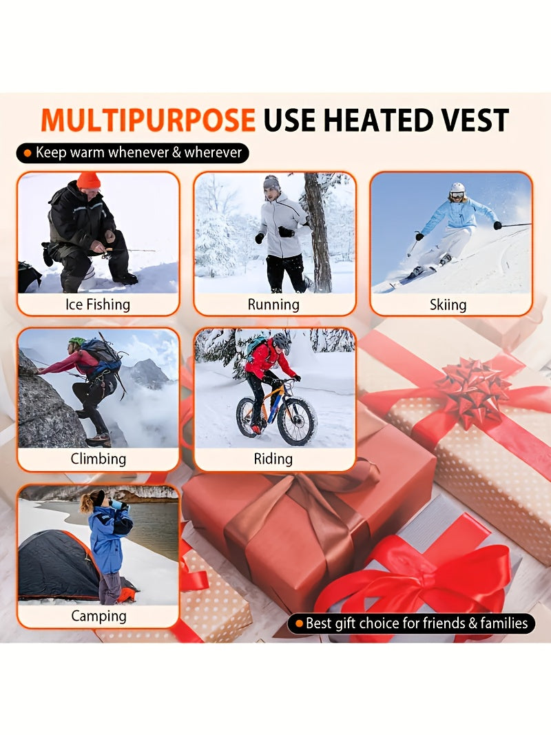 Unisex USB-Smart Heated Jacket with Adjustable Temperature