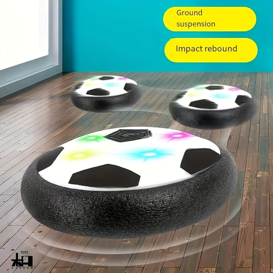 Indoor Hover Soccer Ball – LED Light-Up Air Cushion Floating Toy