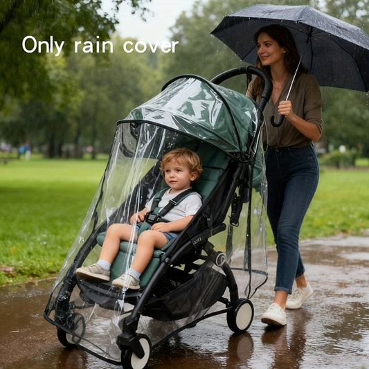 Universal Stroller Rain Cover - Waterproof & Windproof EVA Weather Shield